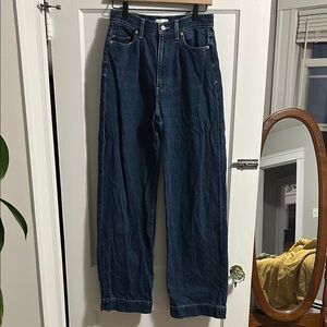 Wilfred Free Aritzia High Rise Wode Leg Rigid Denim